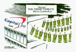 AIRING TRUMP FAMILY DIRTY LAUNDRY AT CAPITAL ONE by Jimmy Margulies