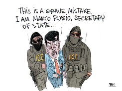 ICE AGENTS DETAIN MARCO RUBIO by Becs