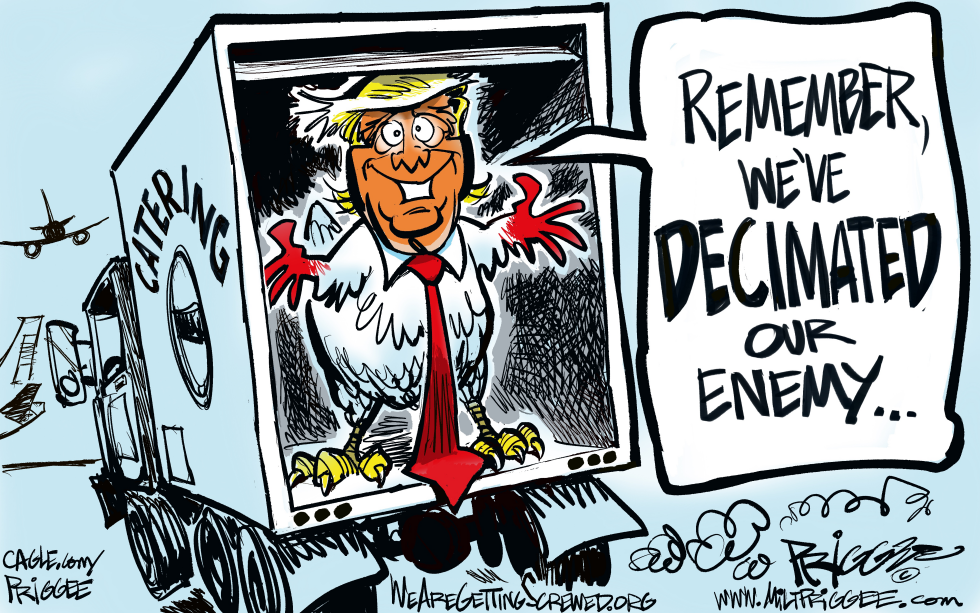 Trump Chicken Decimated Our Enemy