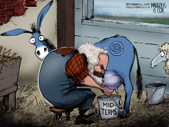 MARX MILKING DEMOCRATIC DONKEY MIDTERMS by Margolis & Cox