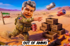 HEGSETH SWAPS AMMO FOR COLA CANS by Bart van Leeuwen