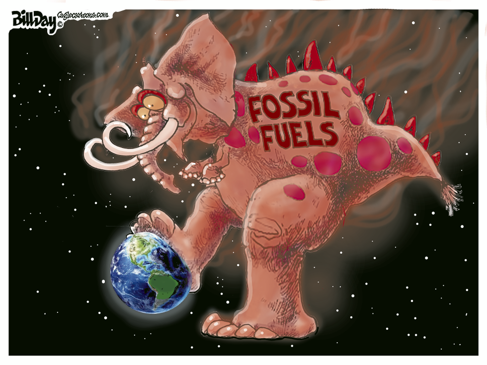 Fossil Fuels Beast Stomps Planet in Climate Warning
