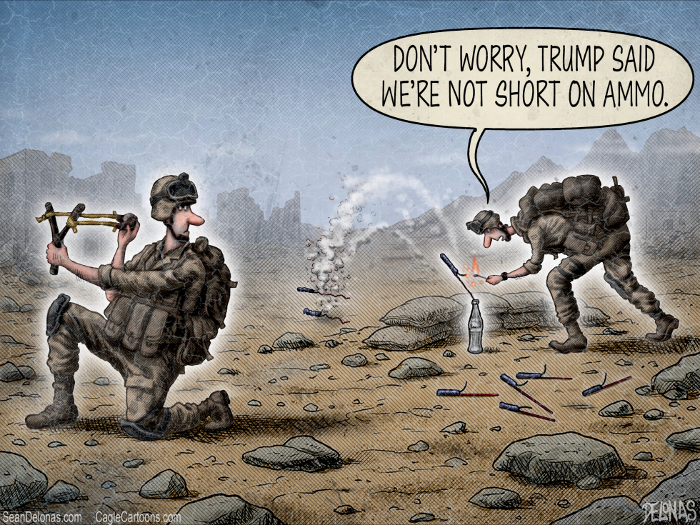 Trump's ammo assurance clashes with battlefield improvisation