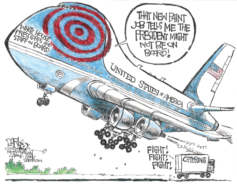 Target Paint on Air Force One Raises Questions About President's Location