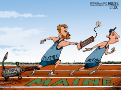 MAINE RUNNERS CHAINED BY SCANDALS by Margolis & Cox