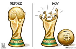 FIFA WORLD CUP TROPHY BEFORE AND NOW by Luojie