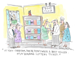 BOOK CLUB LOTTERY TICKET REVELATION by Harley Schwadron