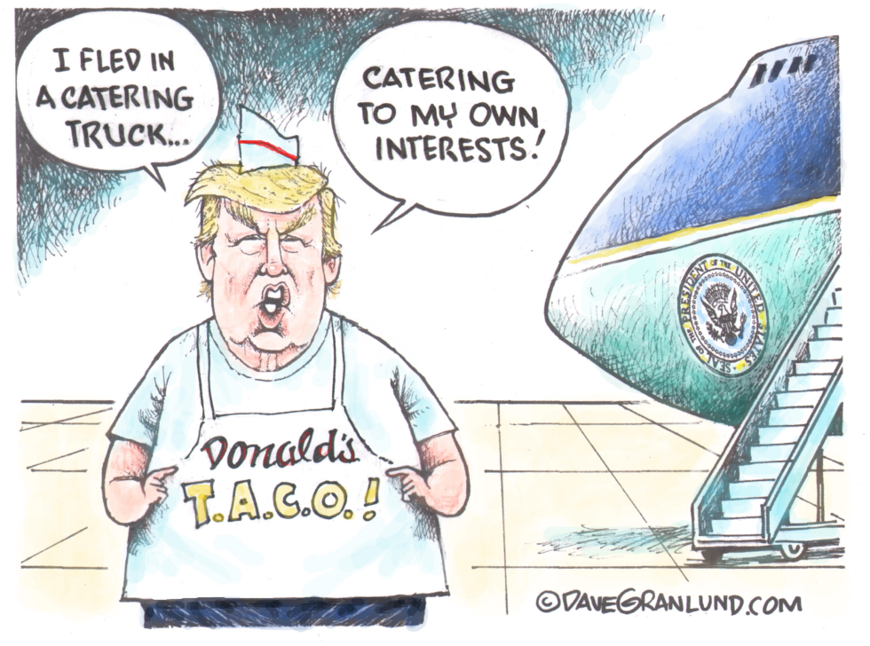 Trump catering truck escape