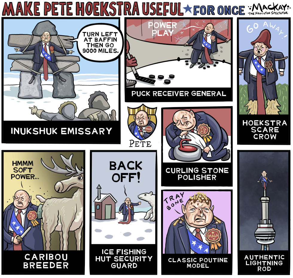 Pete Hoekstra cast in string of Canadian stereotype roles