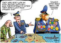 TRUMP IGNORES CARRIER MORALE CRISIS by Dave Whamond