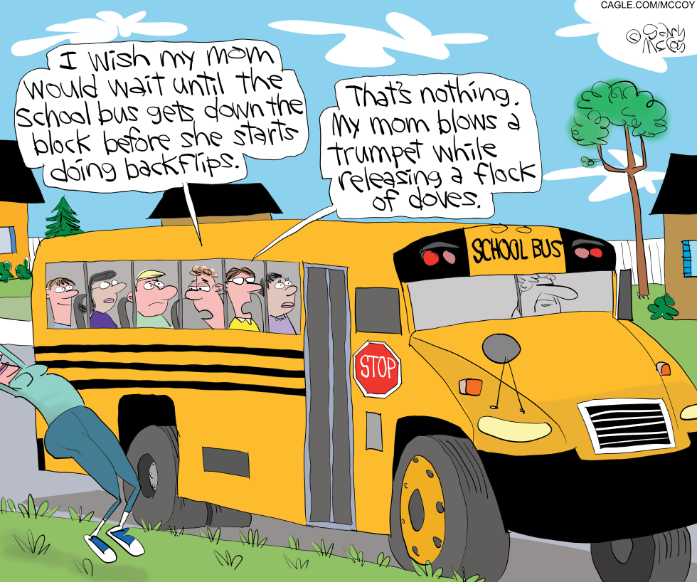 Schoolkids Share Tales of Moms' Wild Bus Send-Offs