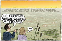 ENDLESS IRAN WAR QUAGMIRE REFLECTION by Monte Wolverton