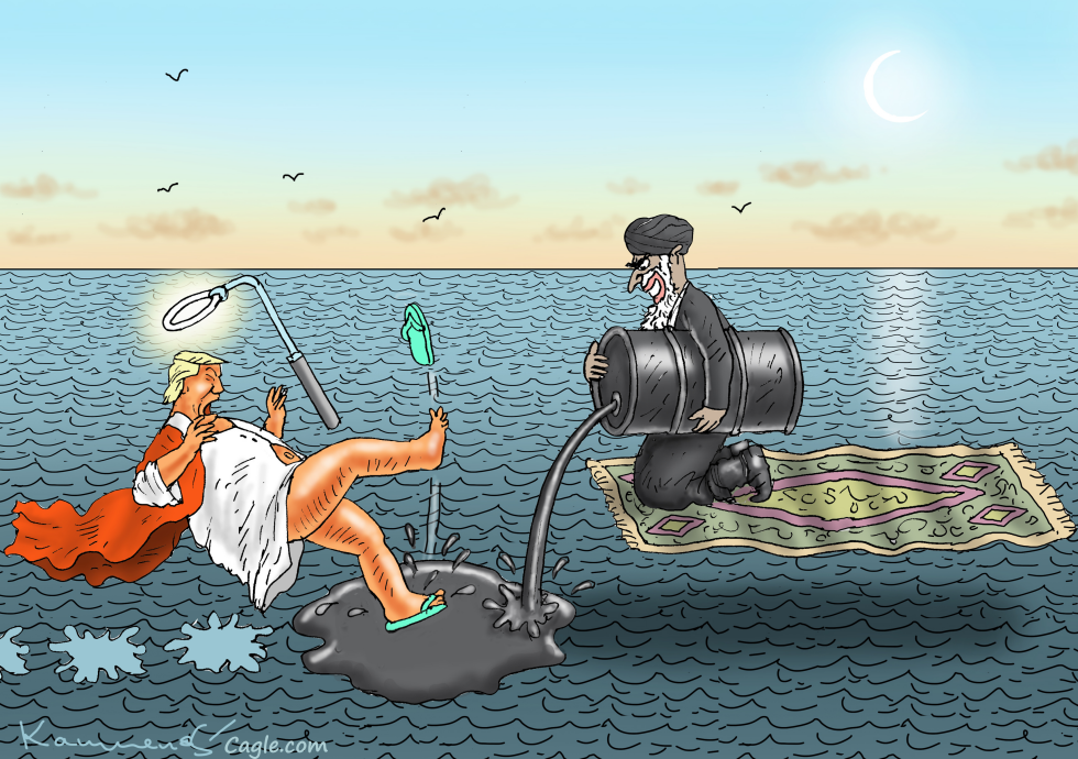 Trump entangled in Iranian oil spill fallout