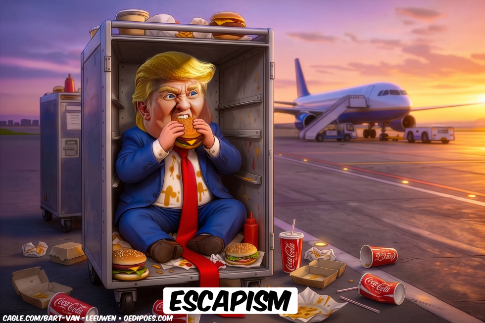 Trump Fast Food Airport Escape