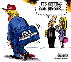 TRUMP'S LIES AND CORRUPTION GETTING BIGGER by Steve Nease