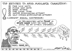 FADIEL ADAMS BLAMES LAPTOP BREAKDOWN by Zapiro