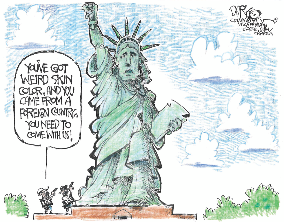 ICE Agents Target Statue of Liberty Over Skin Color and Origin
