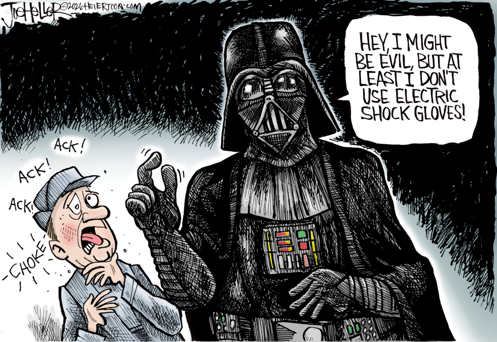 Darth Vader Rejects Electric Shock Gloves as Too Extreme