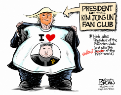TRUMP LEADS KIM JONG UN FAN CLUB by Jonathan Brown