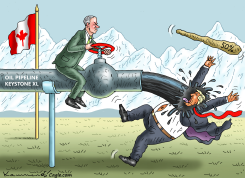 CARNEY TURNS KEYSTONE VALVE ON TRUMP by Marian Kamensky