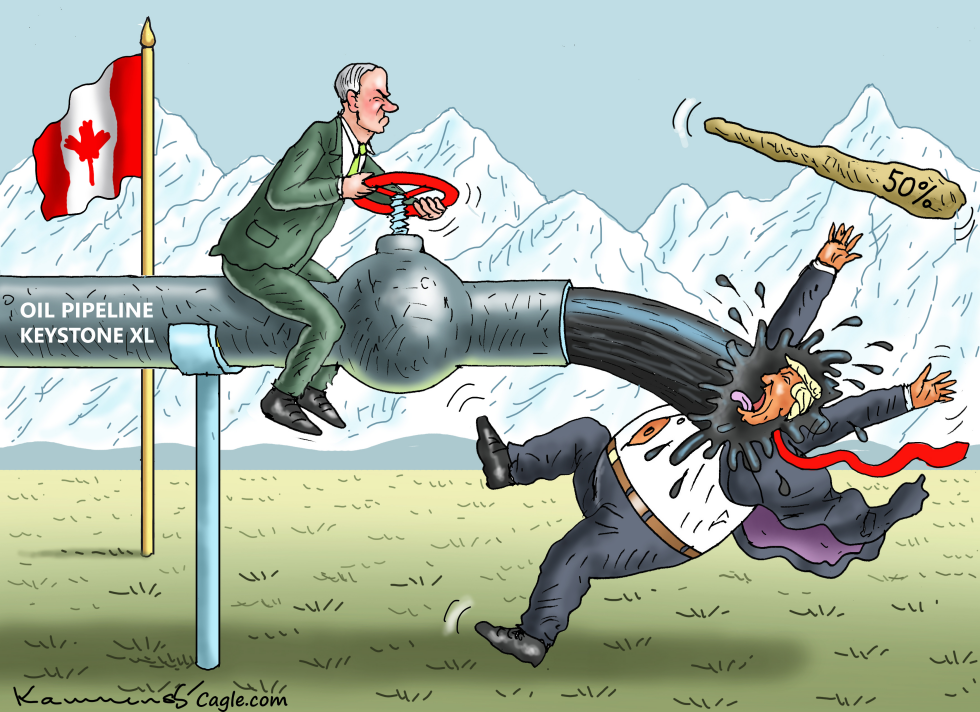 Carney Turns Keystone Valve on Trump