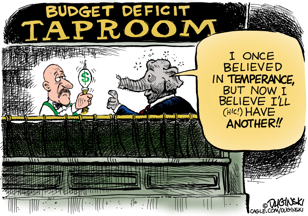Republican Elephant indulges in Deficits