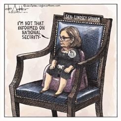 LINDSEY GRAHAM AS DARLINE GRAHAM by Michael de Adder