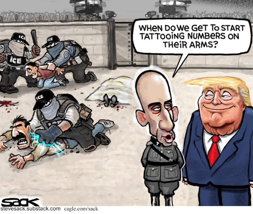 Trump Questions Timing of Arm Tattoos for Detainees
