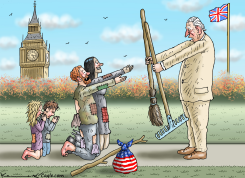 KING CHARLES WELCOMES HARRY FAMILY RETURN by Marian Kamensky