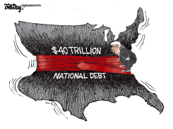 TRUMP STRAINS UNDER $40 TRILLION DEBT by Bill Day
