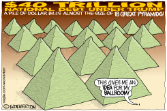 TRUMP 40 TRILLION DEBT PYRAMIDS by Monte Wolverton