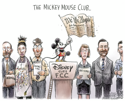 DISNEY SUES FCC OVER FIRST AMENDMENT by Adam Zyglis