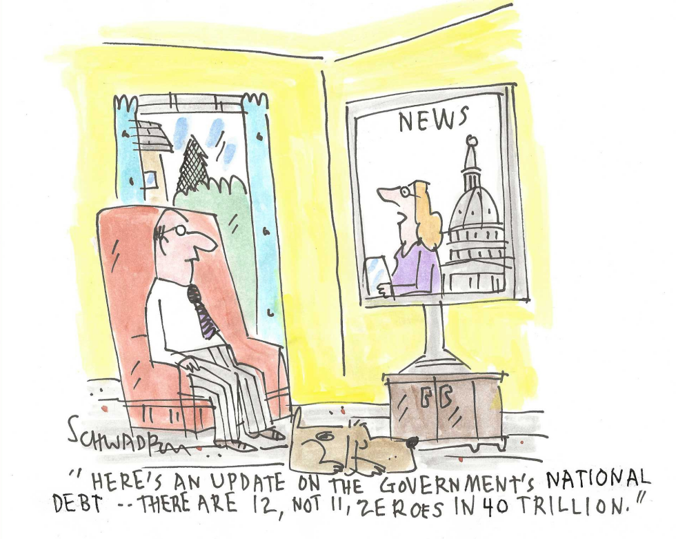 TV News Corrects National Debt to 40 Trillion with Extra Zero