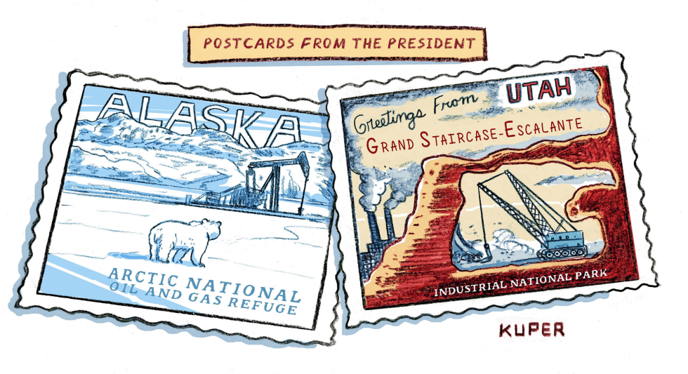 Postcards Highlight Drilling Push in Alaska and Utah Parks