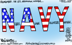 NAVY NEVER AGAIN VOLUNTEER YOURSELF by Milt Priggee