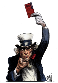 RED CARD by Angel Boligan