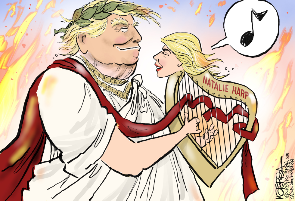 Trump as Nero: Natalie Harp Plays While America Burns