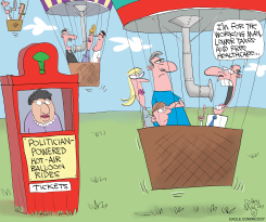 POLITICIAN POWERED HOT AIR BALLOON RIDES by Gary McCoy