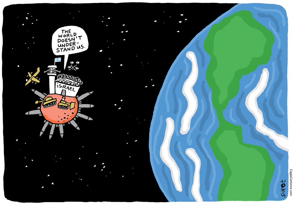 Israel Shown as Isolated Planet Claiming Global Misunderstanding