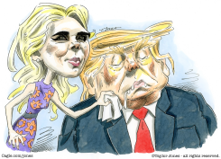 NATALIE HARP WIPING DONALD TRUMP'S FACE by Taylor Jones