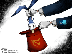 DEMOCRAT PULLED FROM COMMUNIST MAGIC HAT by Margolis & Cox
