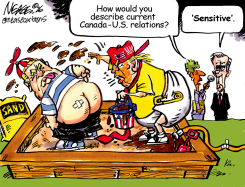 TRUMP LABELS CANADA-US RELATIONS SENSITIVE by Steve Nease
