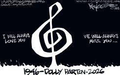 DOLLY PARTON MUSICAL MEMORIAL TRIBUTE by Milt Priggee