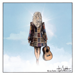 RIP DOLLY PARTON IN COAT OF MANY S by Michael de Adder
