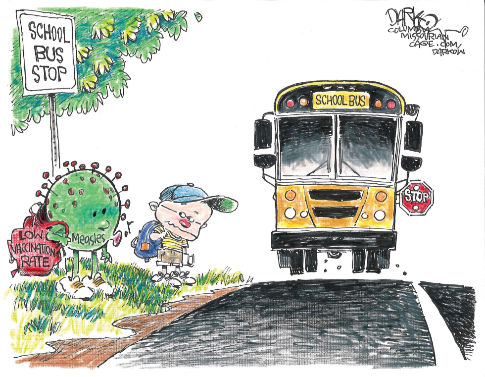 Low Vaccination Rates Allow Measles to Reach School Buses