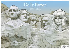 DOLLY PARTON ADDED TO MOUNT RUSHMORE by R.J. Matson
