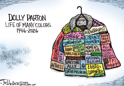 DOLLY PARTON PATCHWORK LIFE TRIBUTE by Joe Heller