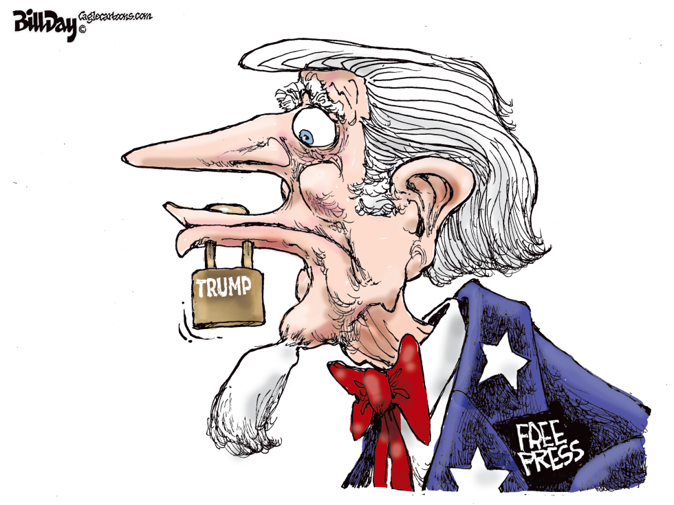 Trump Padlock Targets Free Press