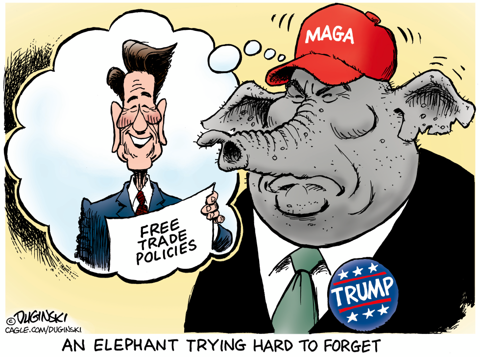 GOP Elephant Remembers Reagan Free Trade