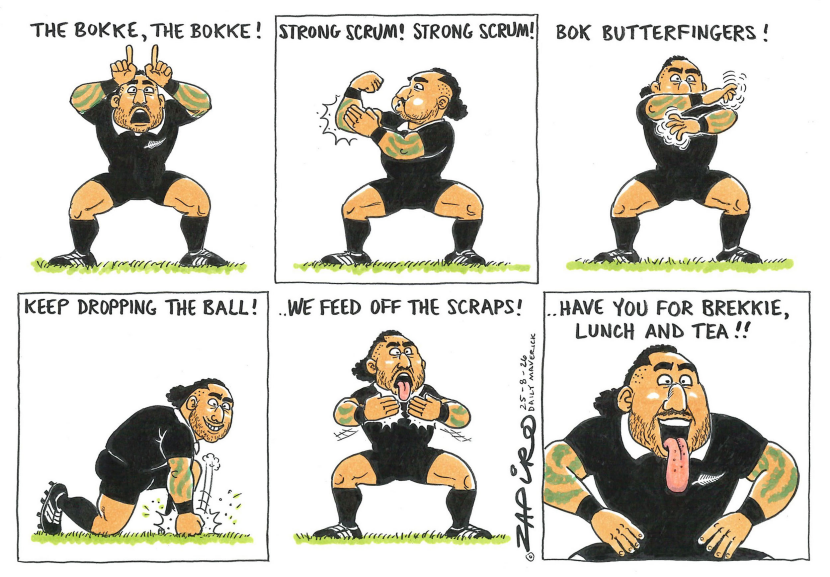 Bokke Rugby Failures Comic Strip
